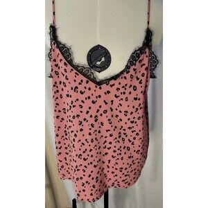 Women's Divided by H&M Cami with black lace trim, size 12, great for summer!!!!